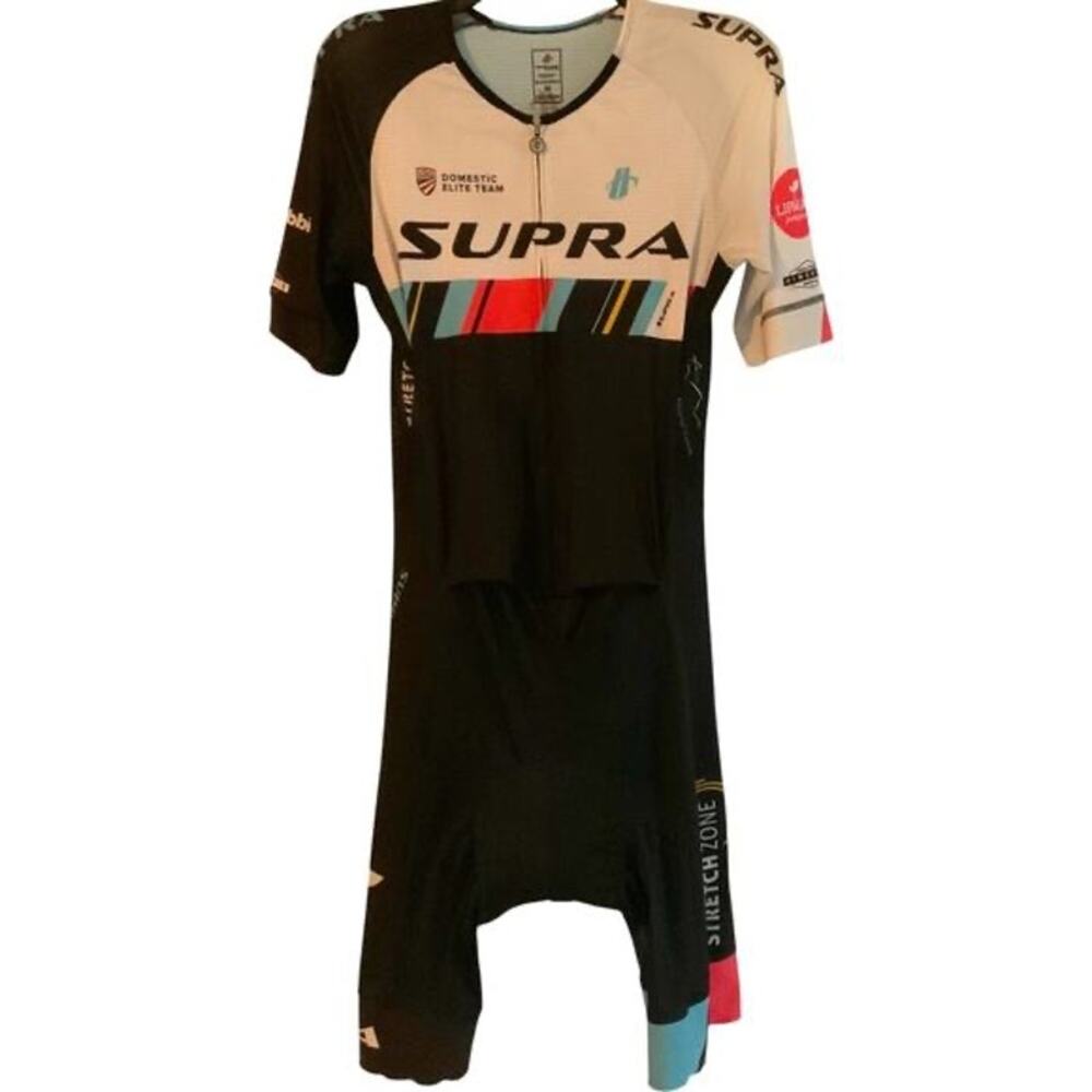 Hincapie Cycling Roadsuit Supra Black White Mens Large
